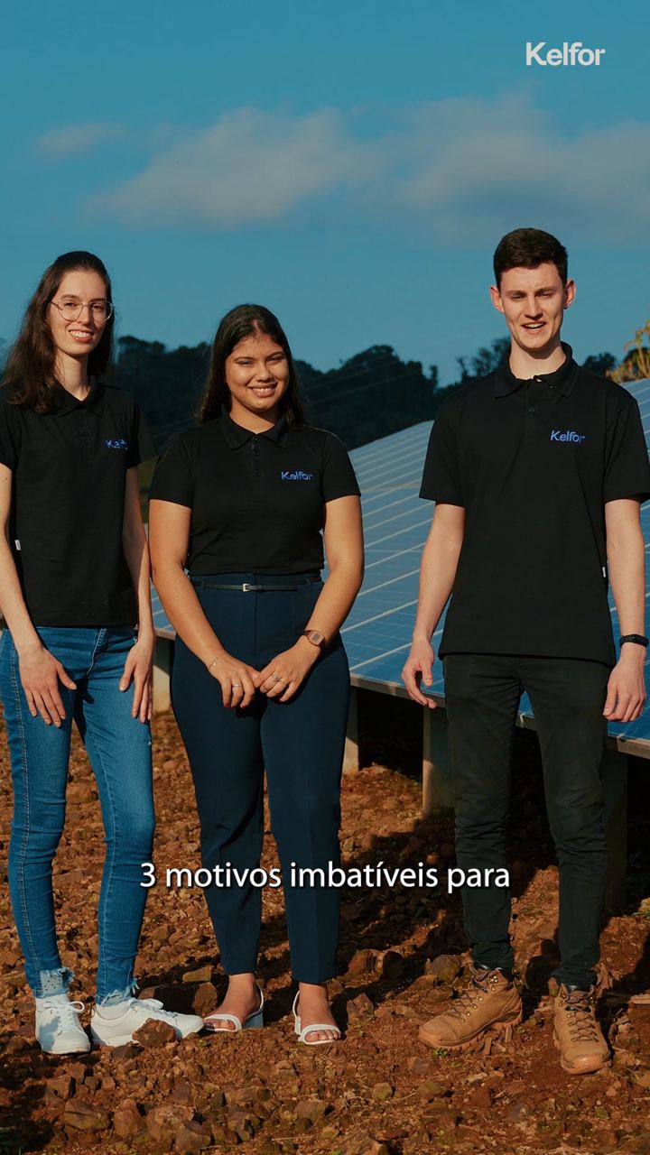 Equipe da Kelfor em uma usina solar